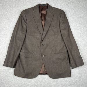 Daniel Cremieux Loro Piana Blazer‎ Mens 43R Brown Wool Sports Coat Elbow Patch